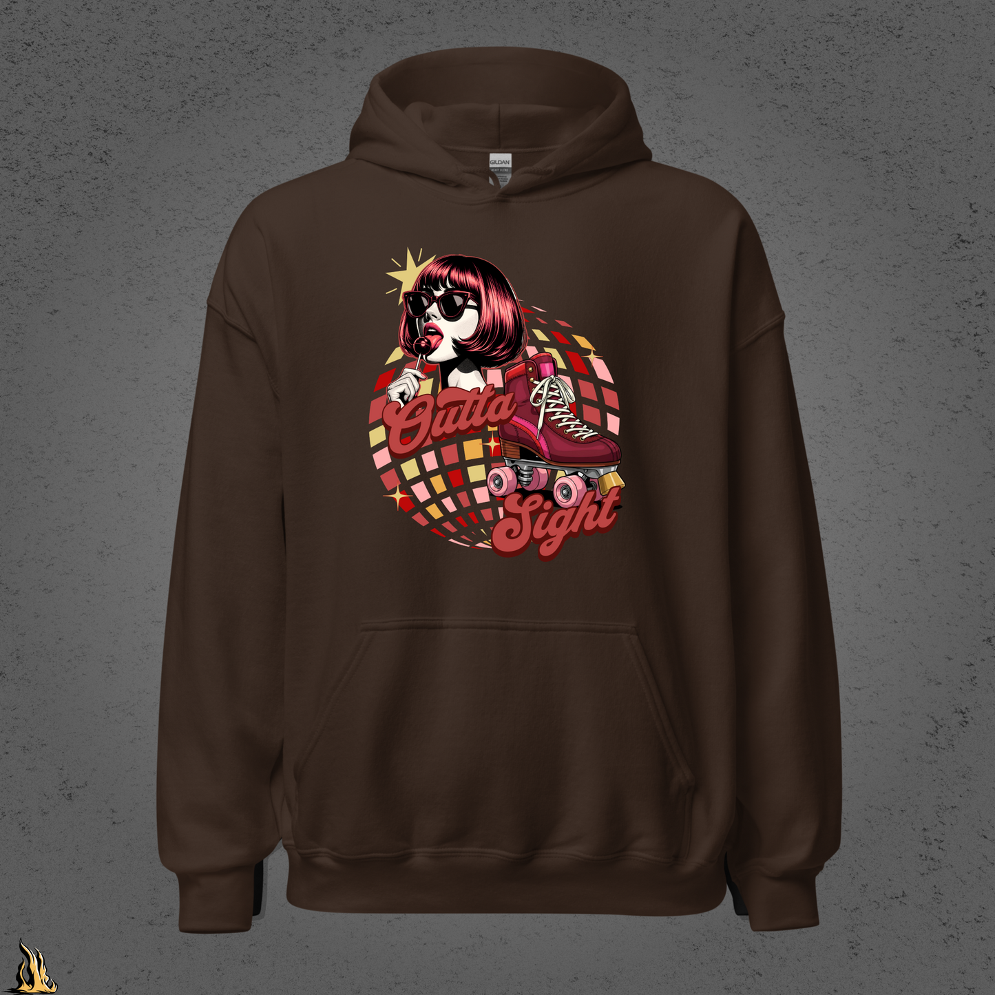 Outta Sight 70s Retro Introvert Unisex Hoodie