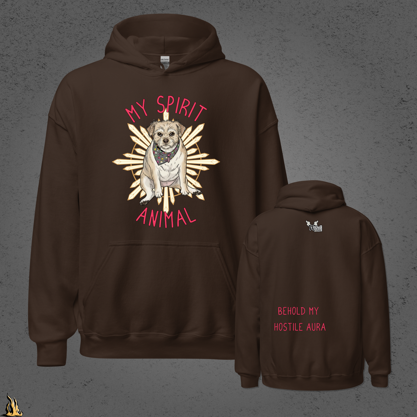 My Spirit Animal Bunnyhug – Hostile Aura Dog Hoodie