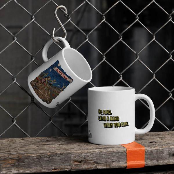 Death Race Zombie Mug – Be Kind. Lend a Hand.