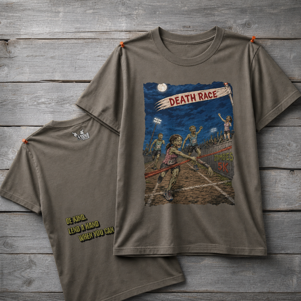 Death Race T-Shirt – Be Kind. Lend a Hand.