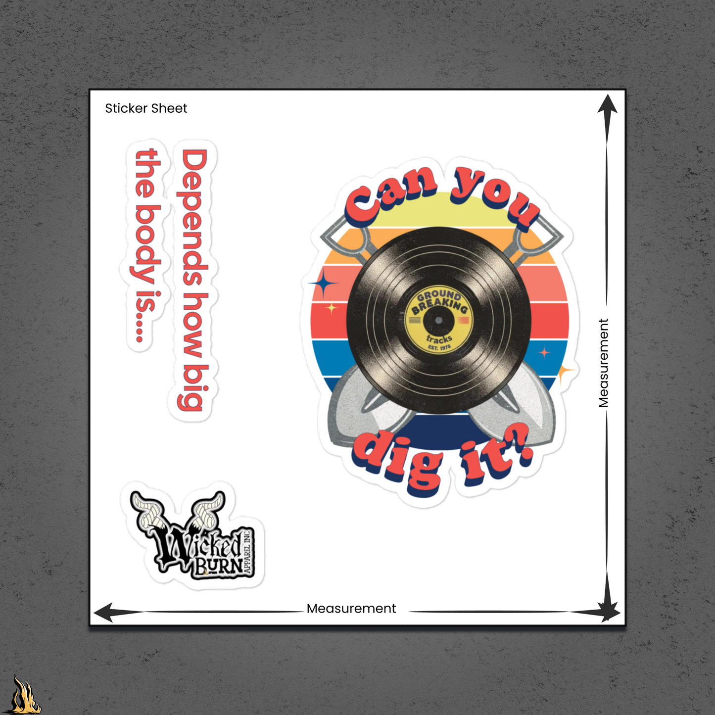 Can You Dig It? Ground Breaking Tracks Sticker Pack