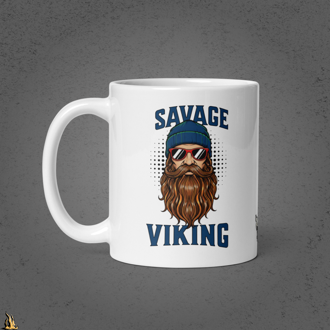 Savage Viking Graphic Unisex Mug – Frostfire Edition