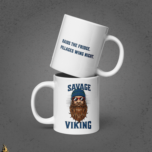 Savage Viking Graphic Unisex Mug – Frostfire Edition