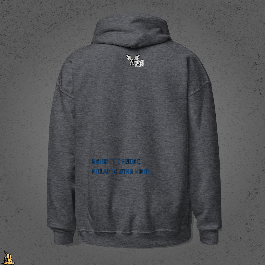 Savage Viking Graphic Unisex Hoodie – Frostfire Edition