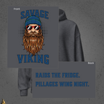 Savage Viking Graphic Unisex Hoodie – Frostfire Edition 4