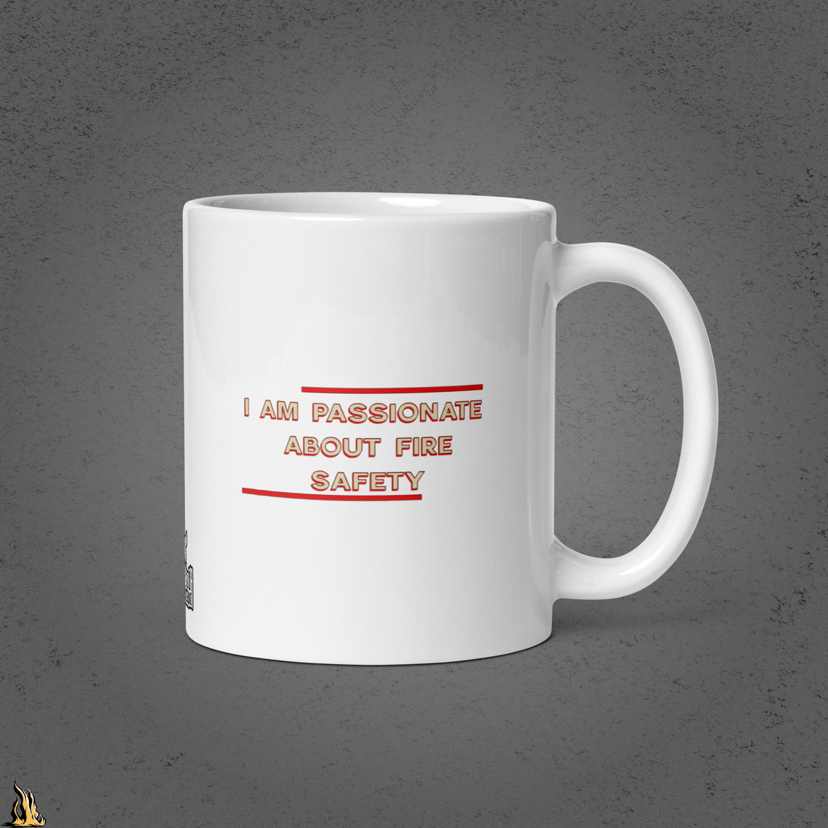 Pull, Aim, Squeeze, Sweep – Fire Safety Sex Tape Mug