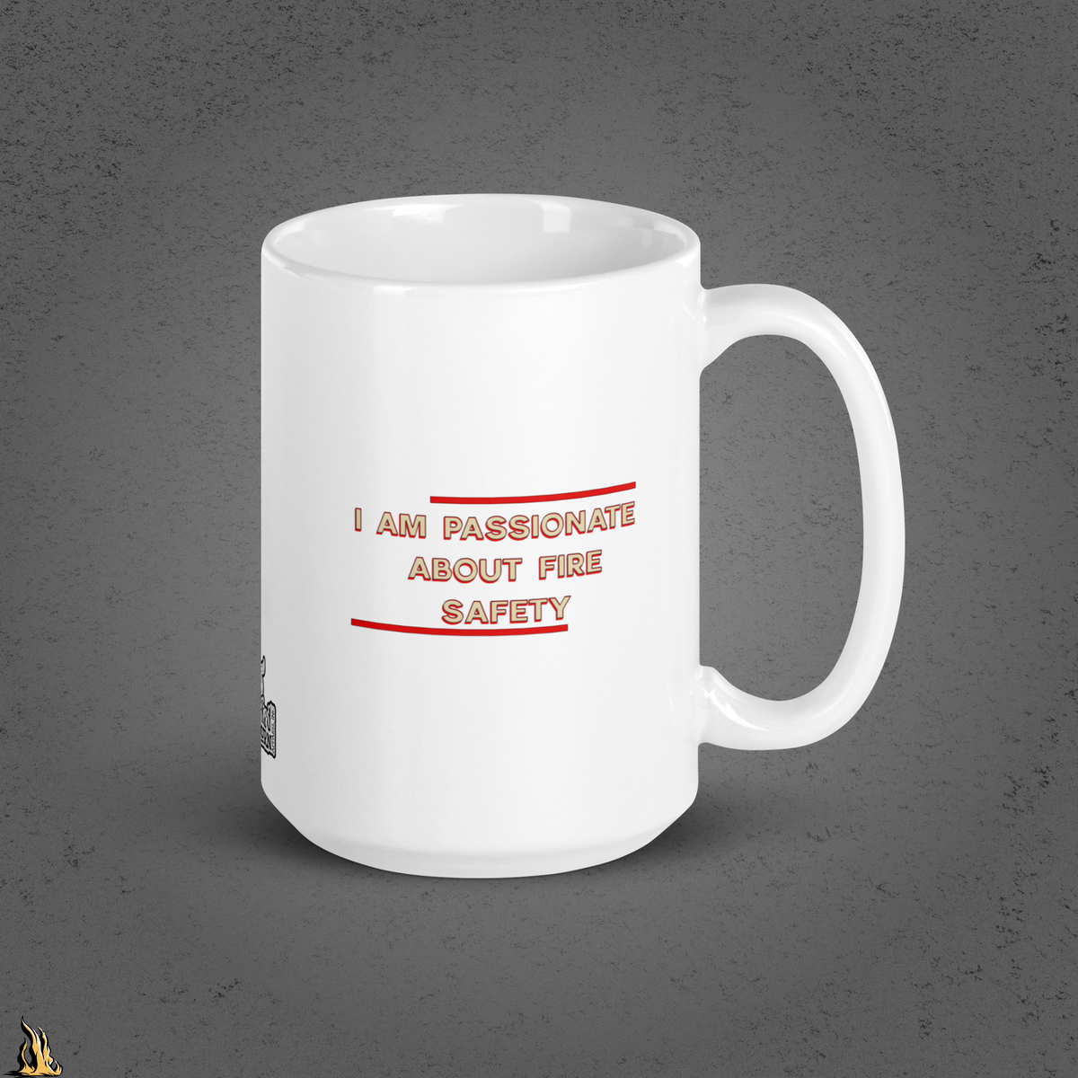 Pull, Aim, Squeeze, Sweep – Fire Safety Sex Tape Mug