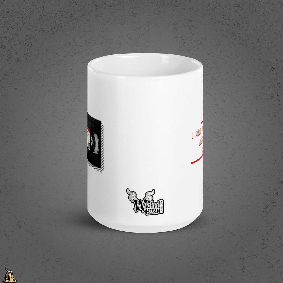 Pull, Aim, Squeeze, Sweep – Fire Safety Sex Tape Mug