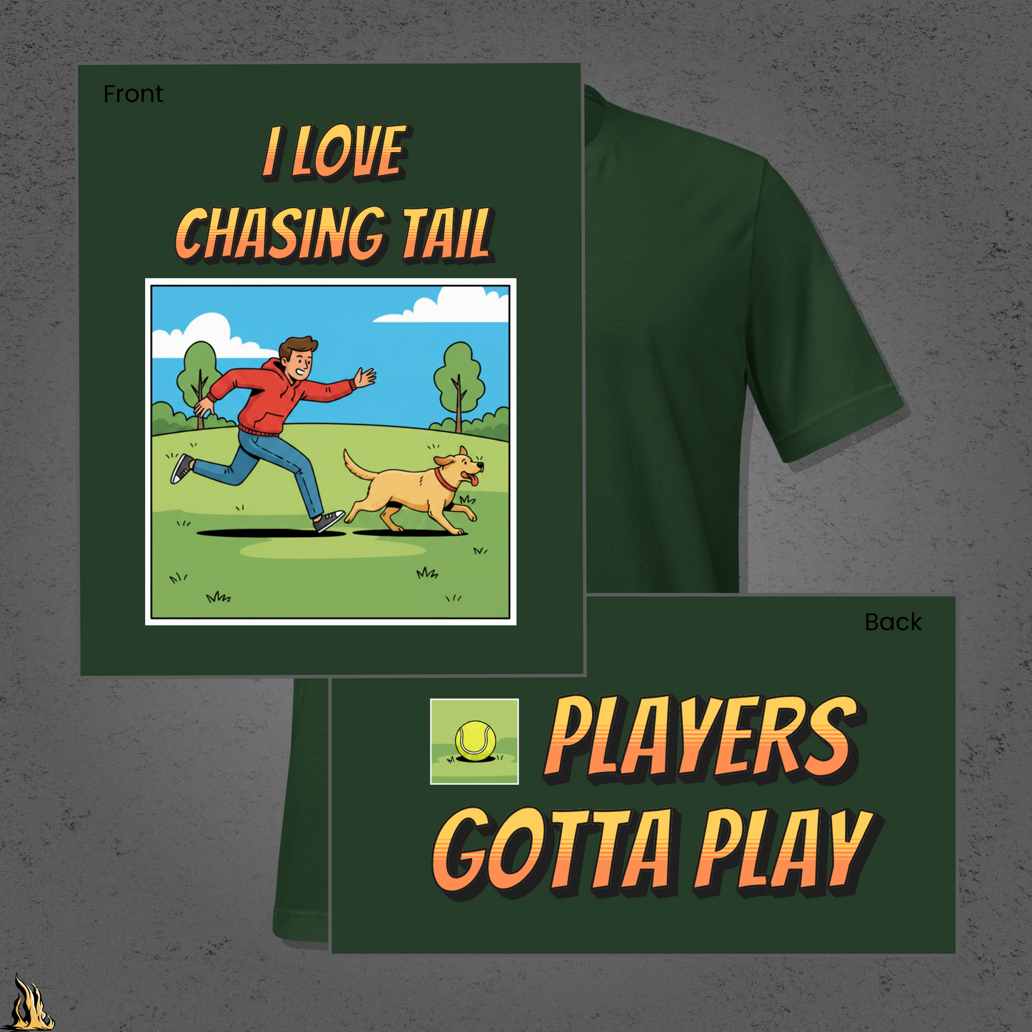 I Love Chasing Tail T-Shirt – Funny Dog & Fetch Unisex T-Shirt