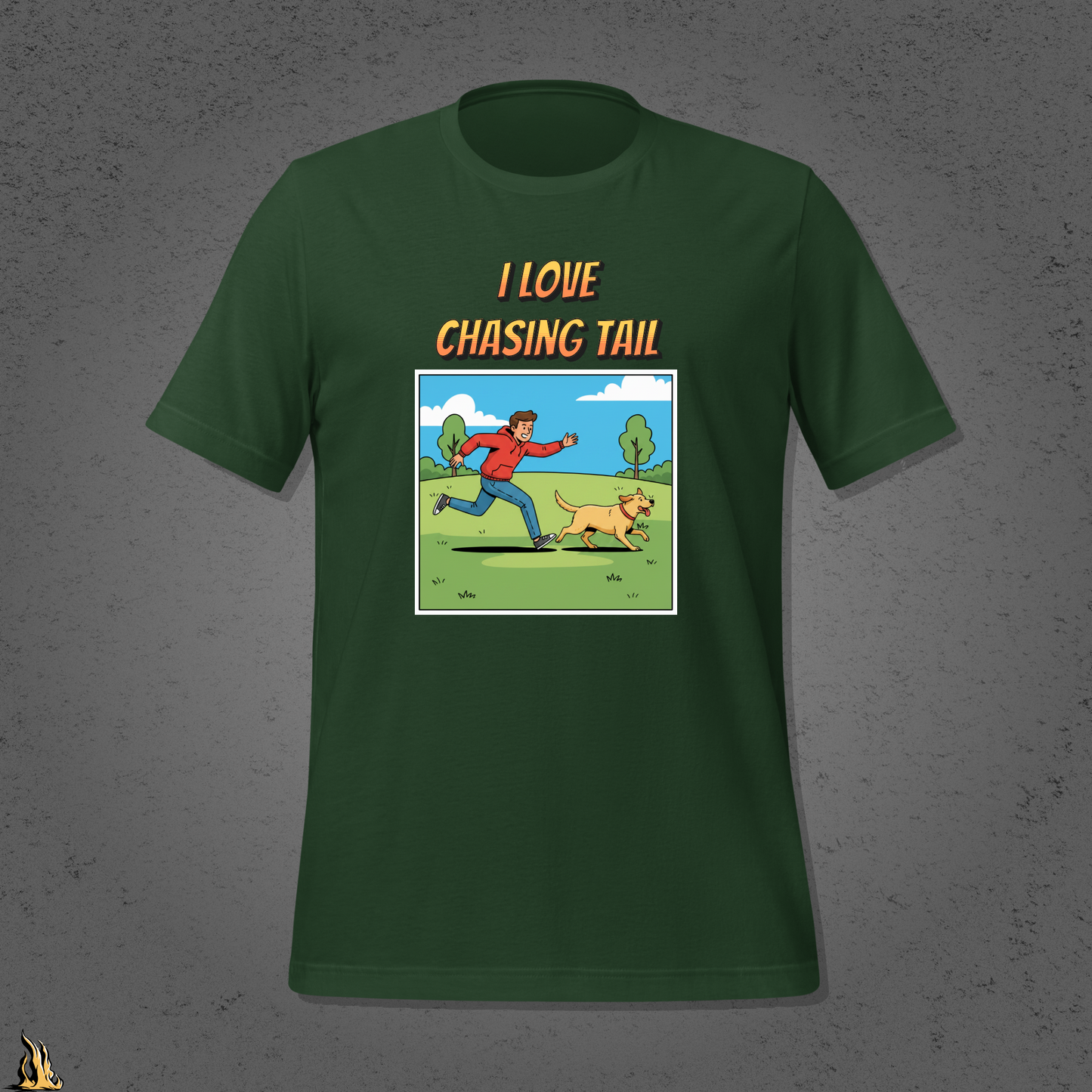 I Love Chasing Tail T-Shirt – Funny Dog & Fetch Unisex T-Shirt