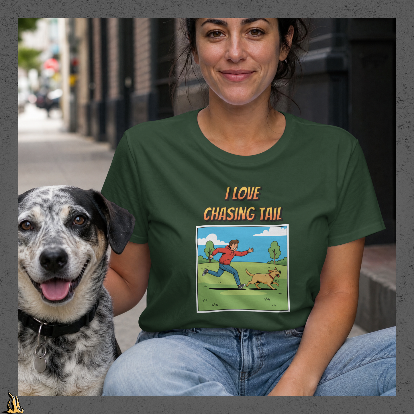 I Love Chasing Tail T-Shirt – Funny Dog & Fetch Unisex T-Shirt