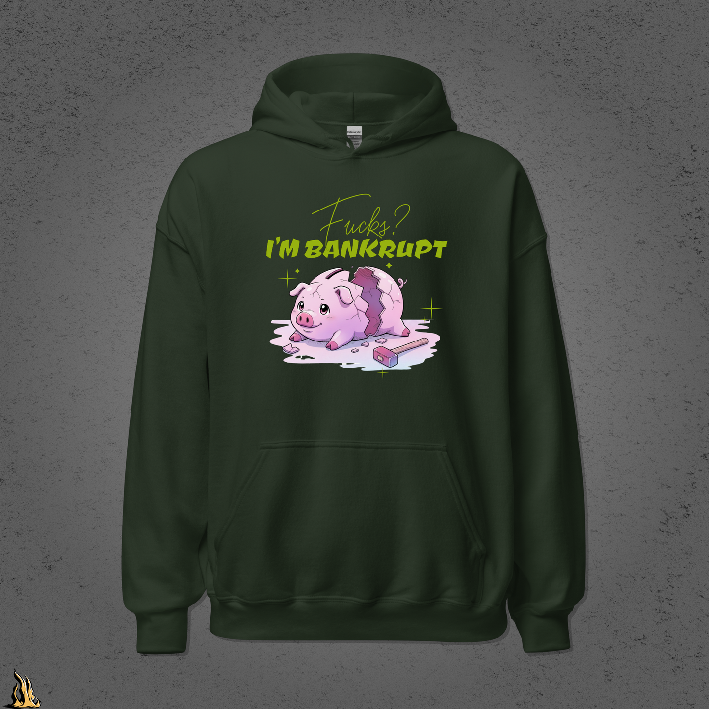 Fucks? I’m Bankrupt — Funny Sarcastic Piggy Bank Hoodie