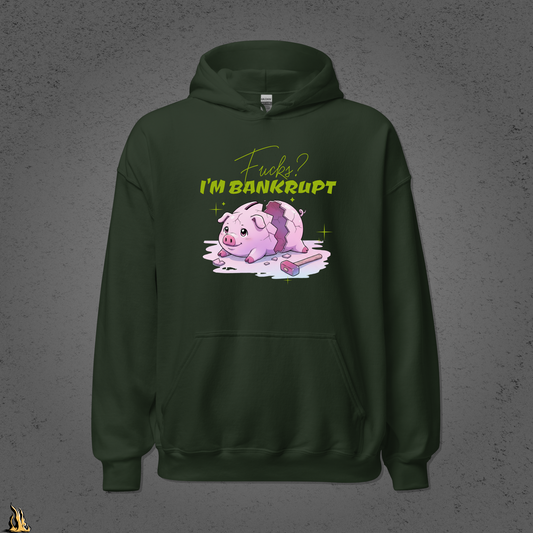 Fucks? I’m Bankrupt — Funny Sarcastic Piggy Bank Hoodie