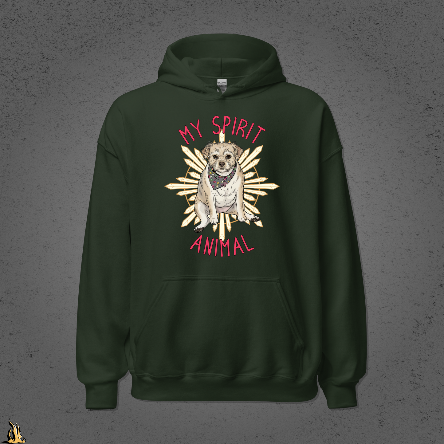 My Spirit Animal Bunnyhug – Hostile Aura Dog Hoodie