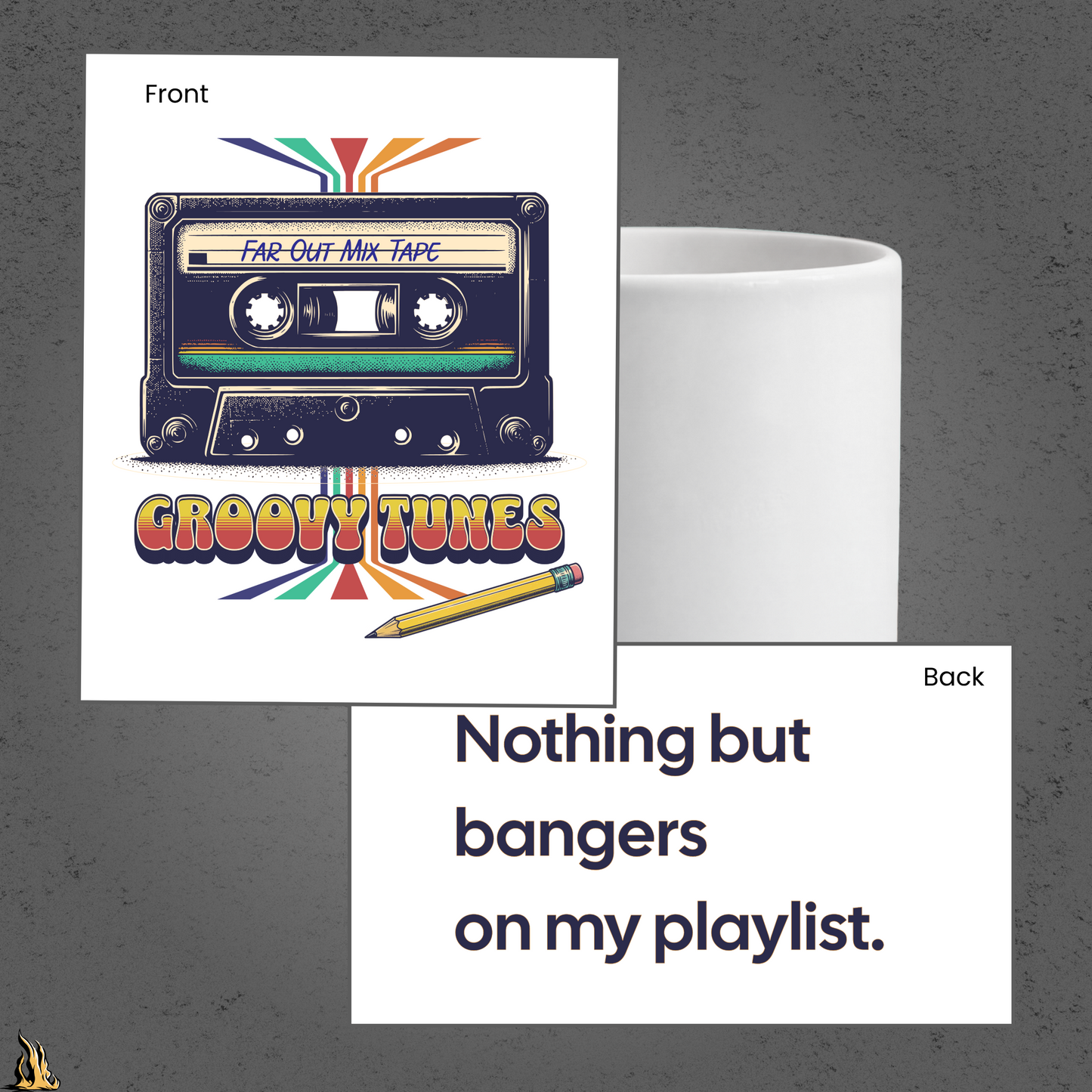 Groovy Tunes Retro Cassette Tape Mug