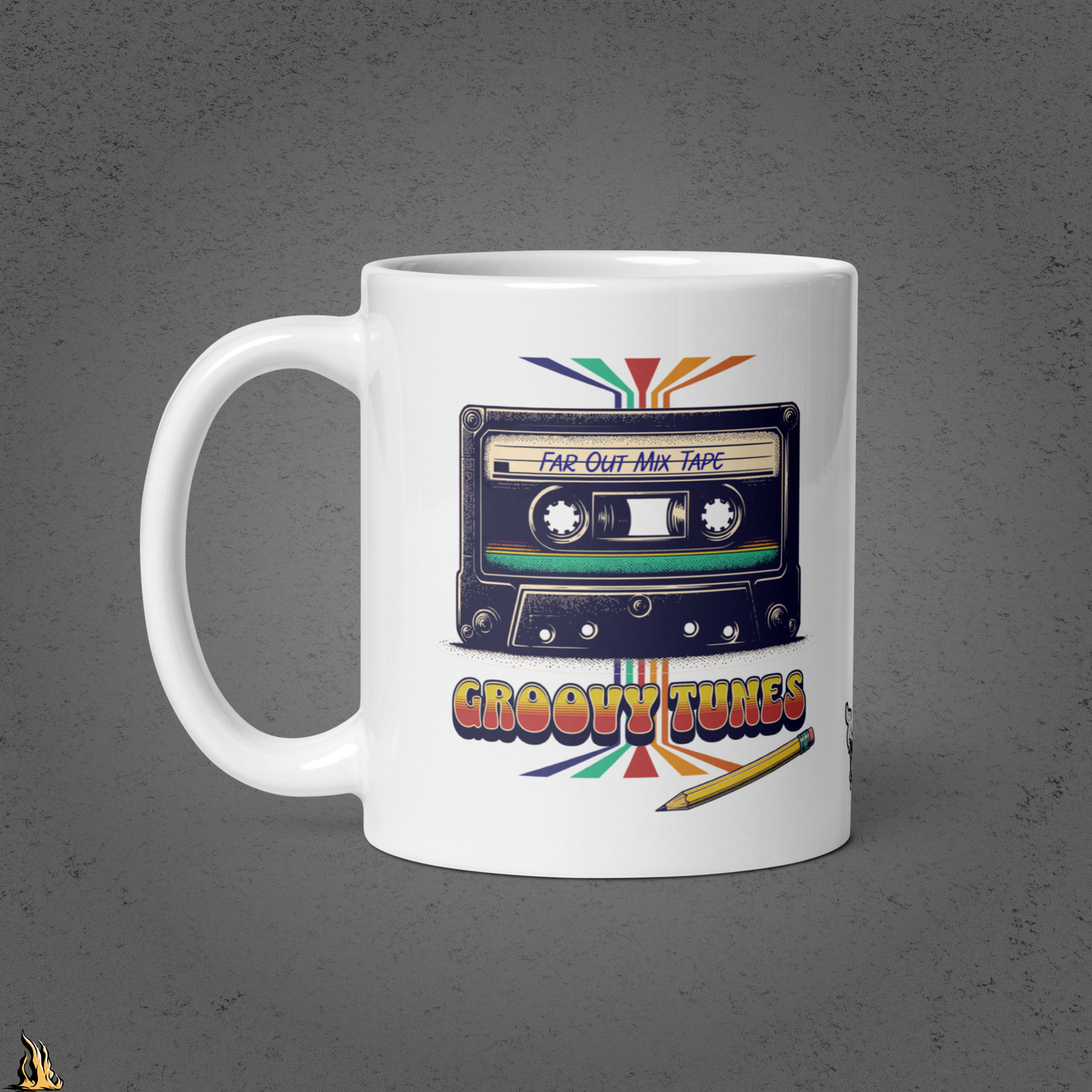 Groovy Tunes Retro Cassette Tape Mug