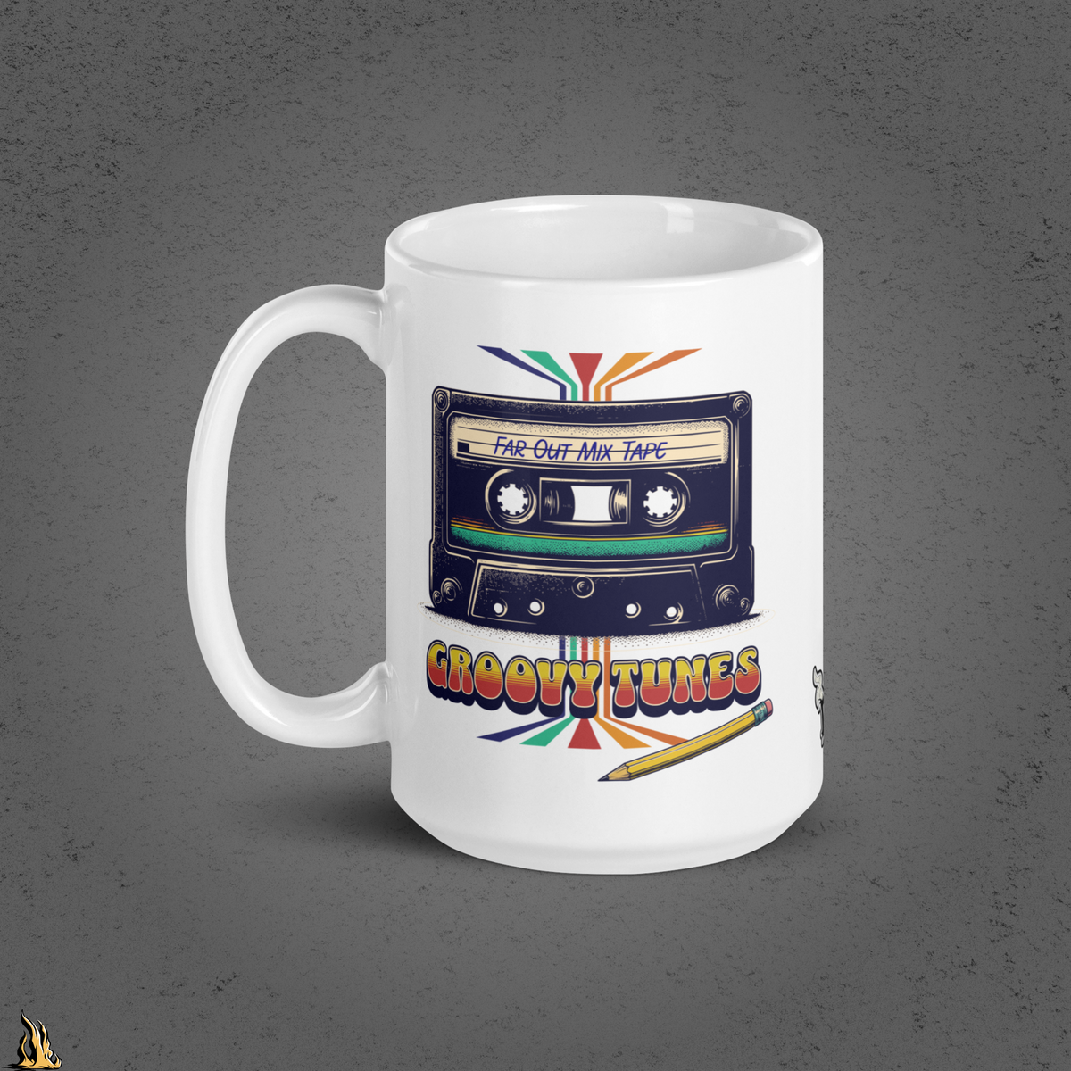 Groovy Tunes Retro Cassette Tape Mug