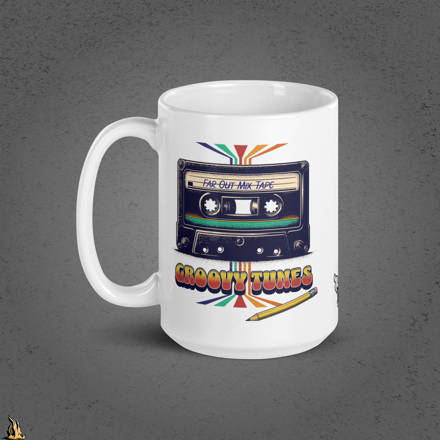 Groovy Tunes Retro Cassette Tape Mug