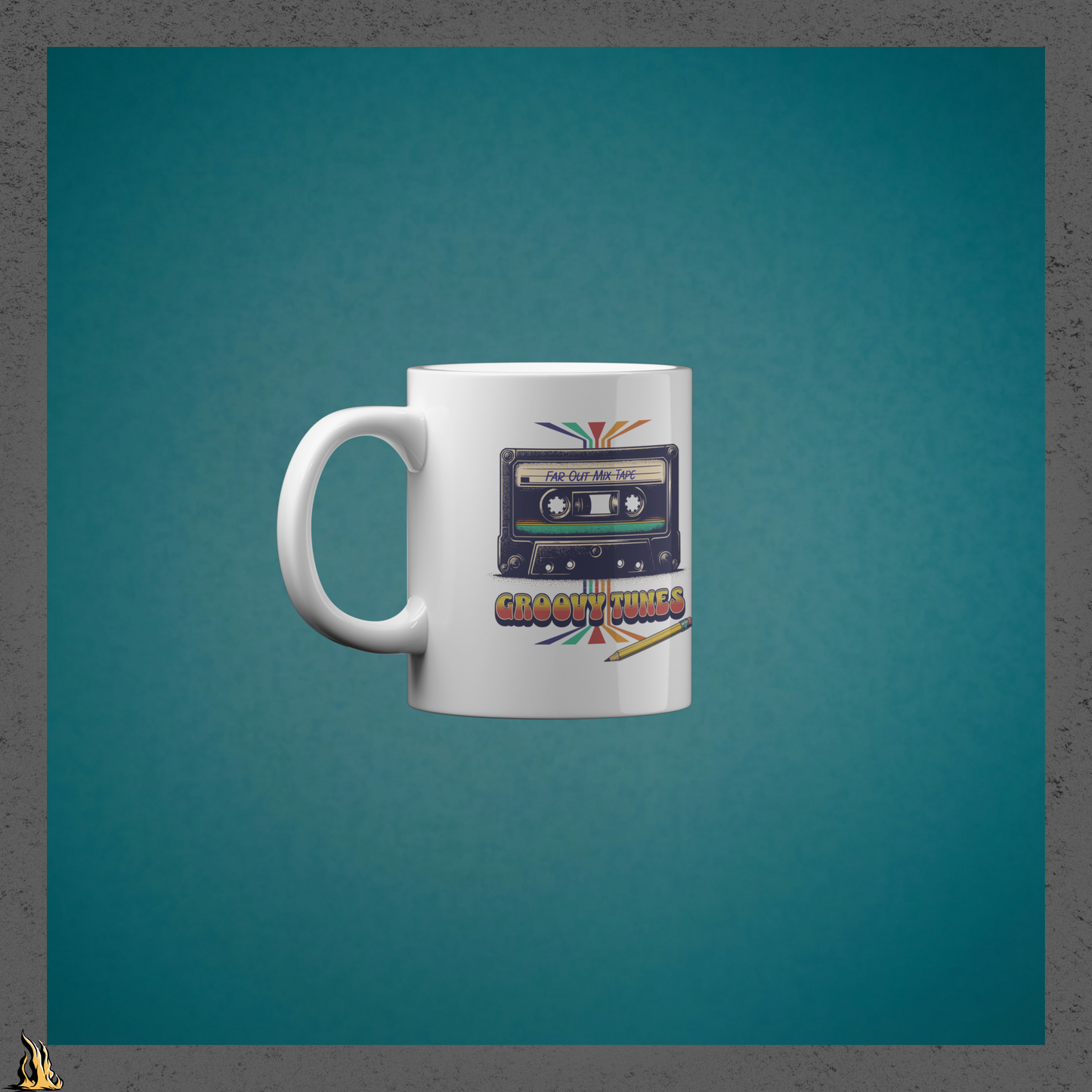 Groovy Tunes Retro Cassette Tape Mug
