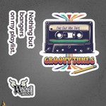 Groovy Tunes Retro Cassette Tape Sticker Pack 1