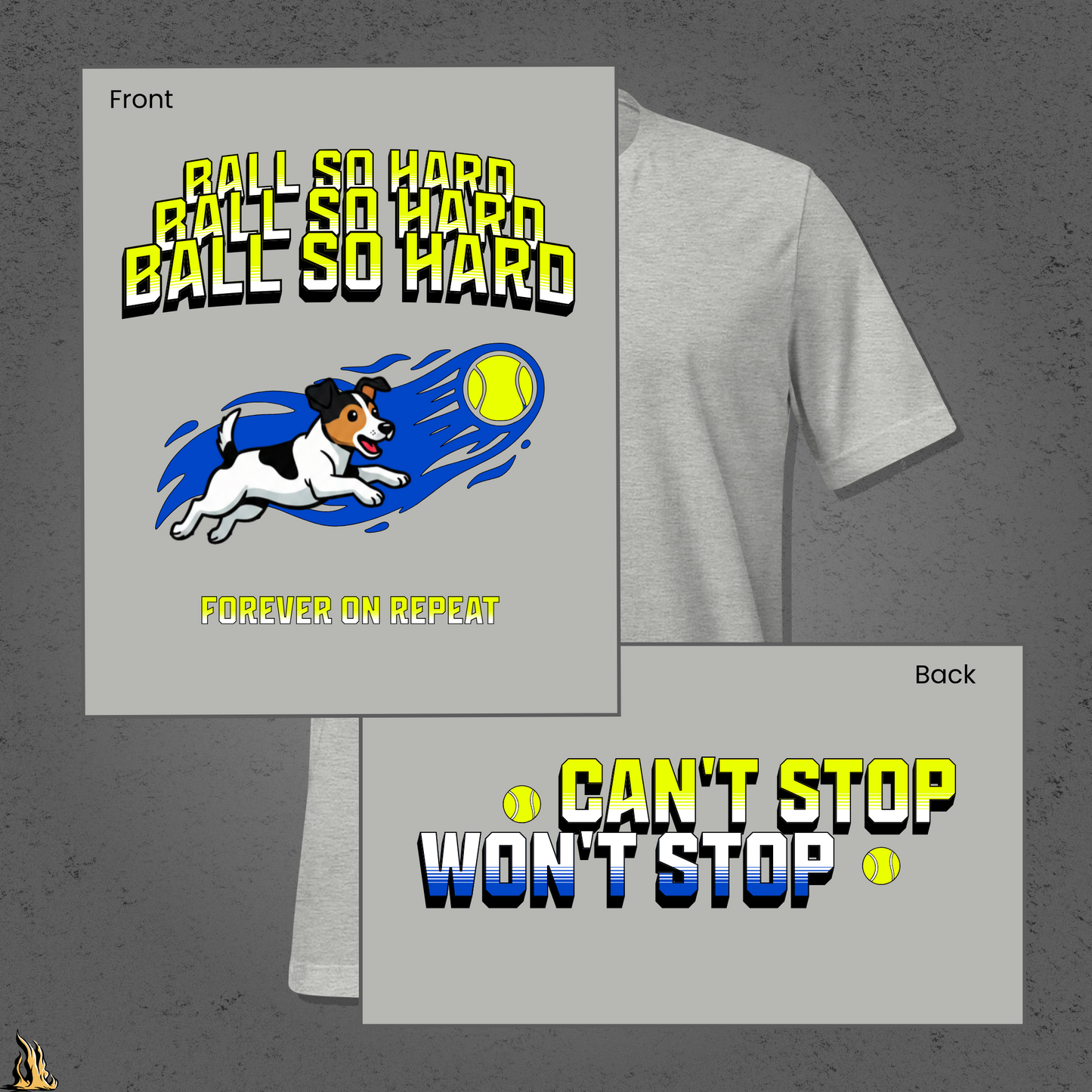 Ball So Hard Unisex T-Shirt | 90s-Inspired Funny Dog Tee