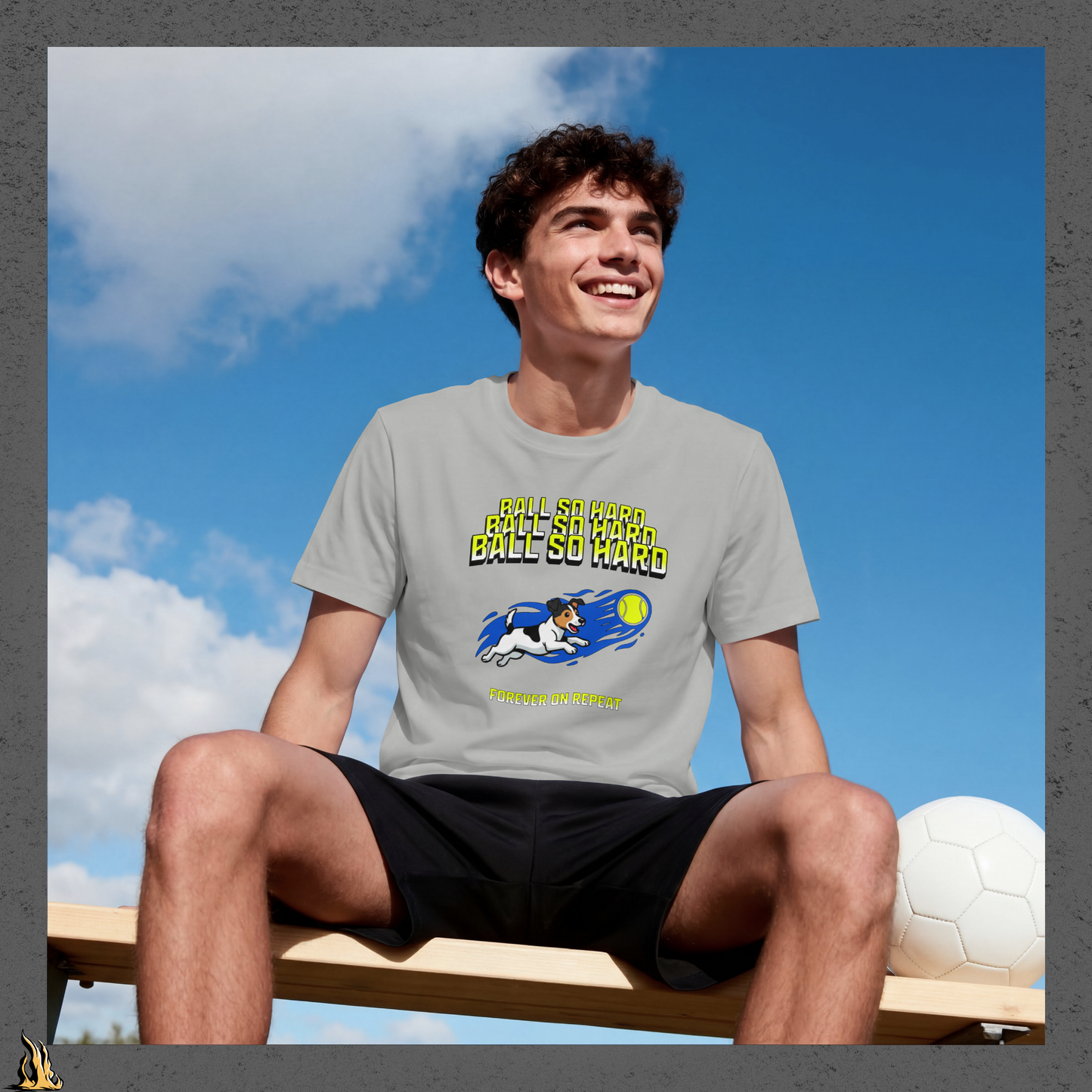 Ball So Hard Unisex T-Shirt | 90s-Inspired Funny Dog Tee