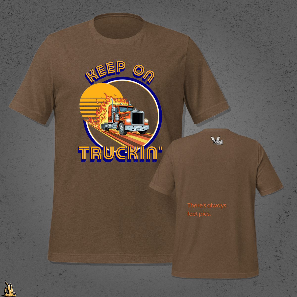 Keep on Truckin’ Unisex T-Shirt – There’s Always Feet Pics