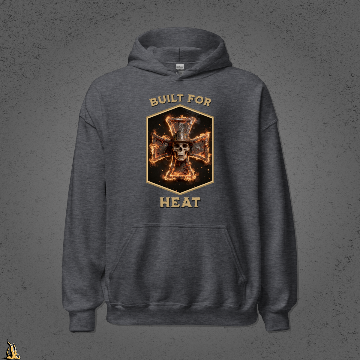 Built for Heat Bunnyhug – Sarcastic Firefighter Hoodie