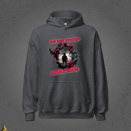 Not Your Average Smoke Show Bunnyhug – Firefighter Hoodie