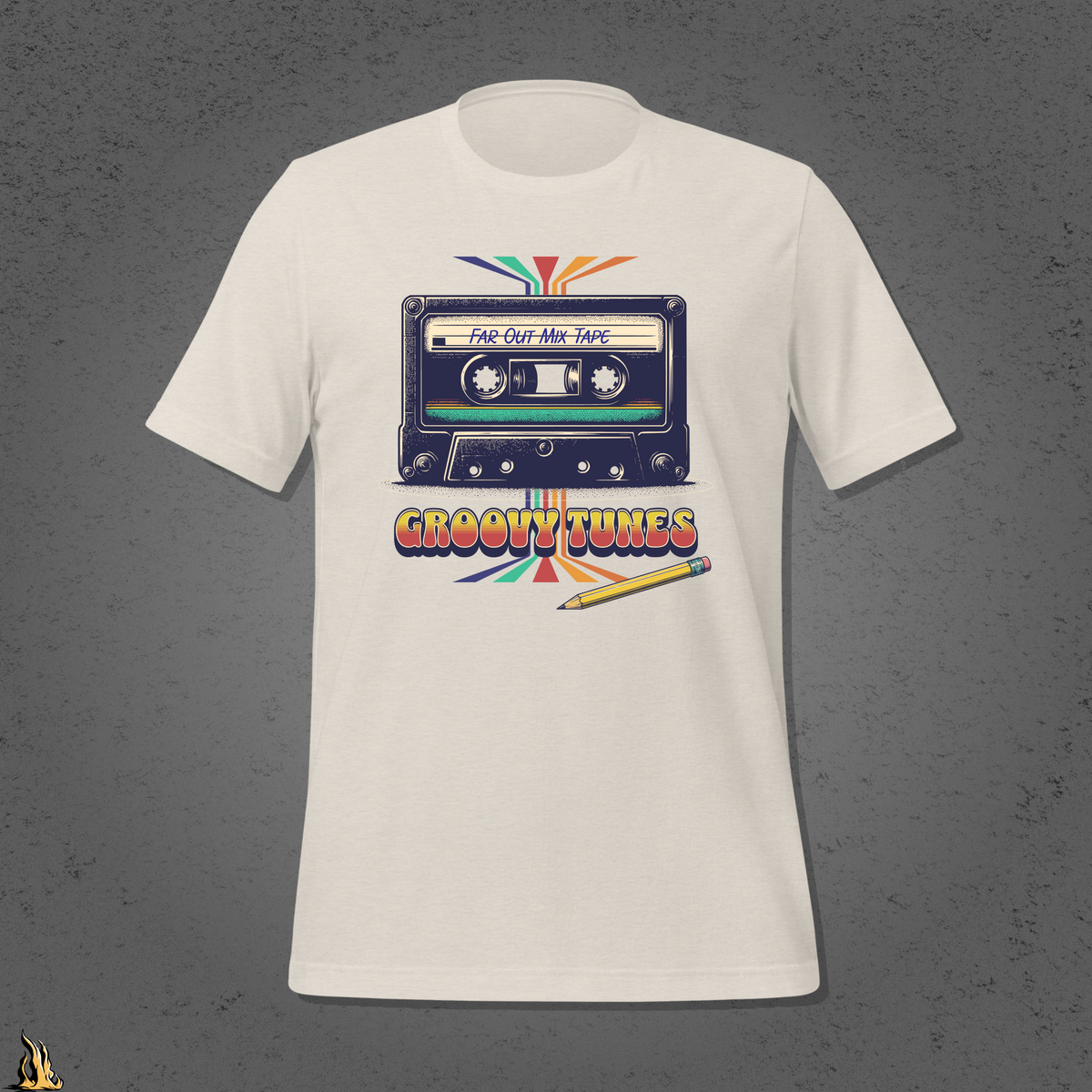 Groovy Tunes Retro Cassette Tape Unisex t-shirt