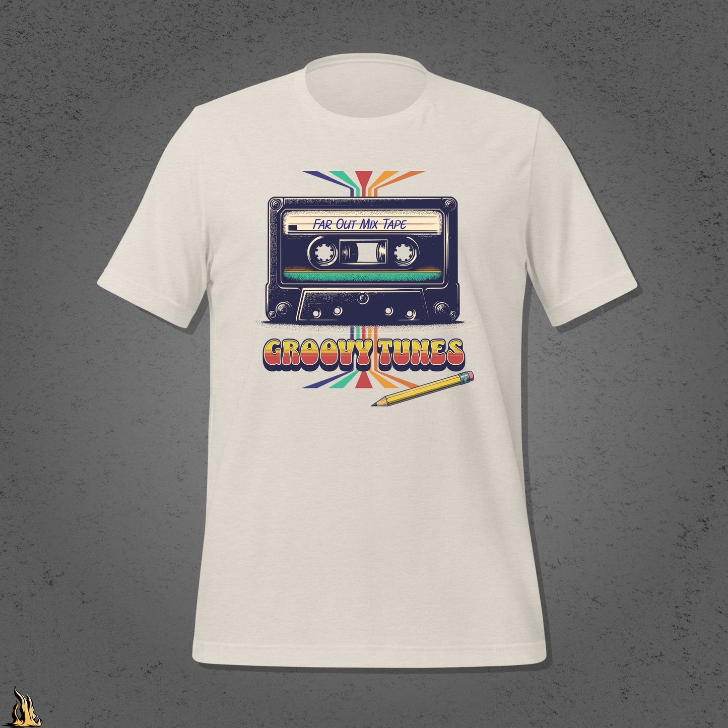 Groovy Tunes Retro Cassette Tape Unisex t-shirt