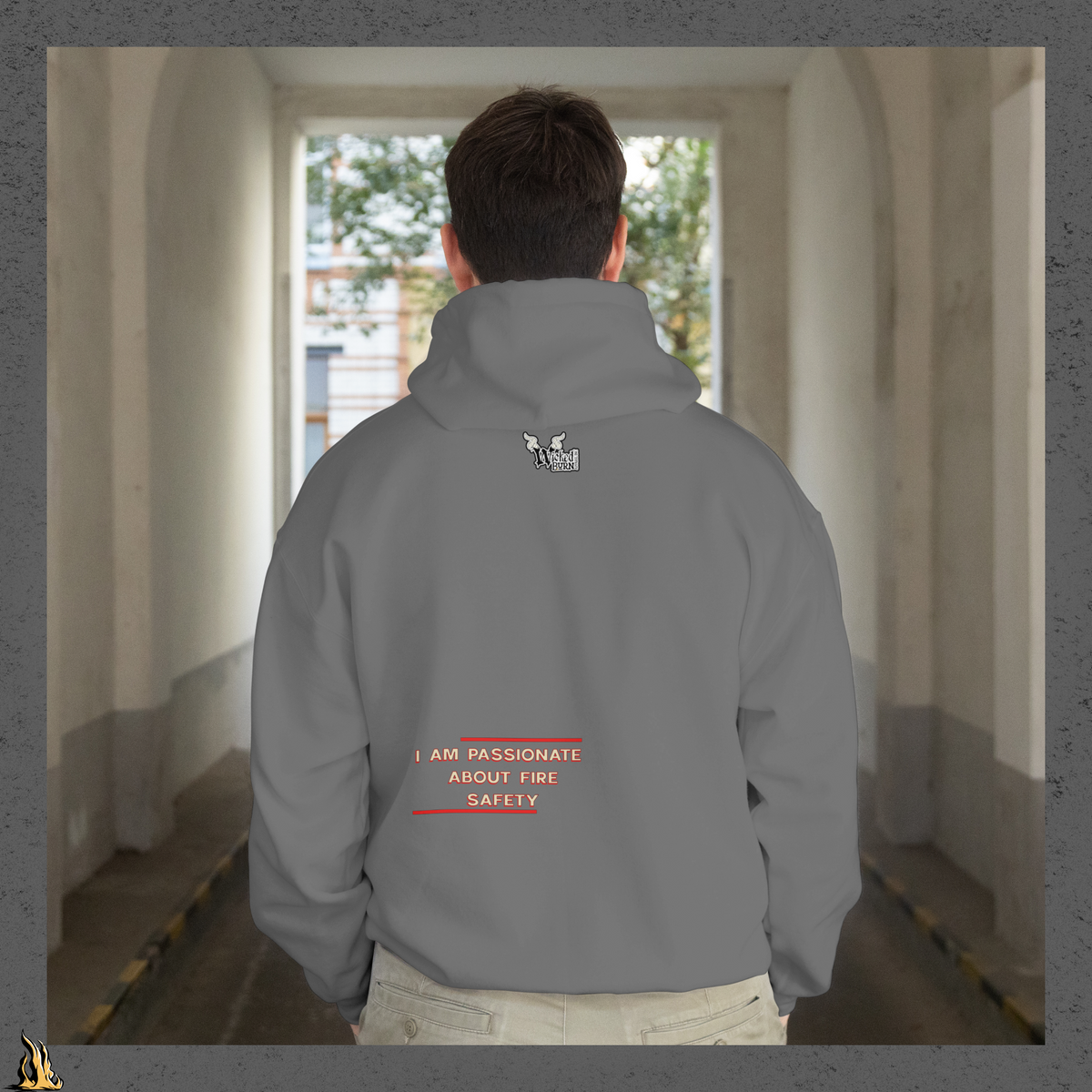 Pull, Aim, Squeeze, Sweep Bunnyhug – Fire Safety Sex Tape Hoodie