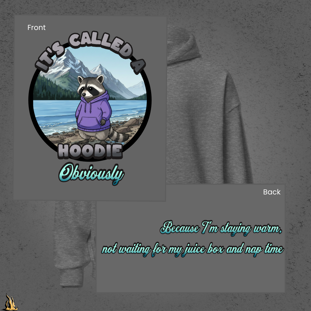 It's Called a Hoodie Obviously - Funny Raccoon Graphic Unisex Hoodie