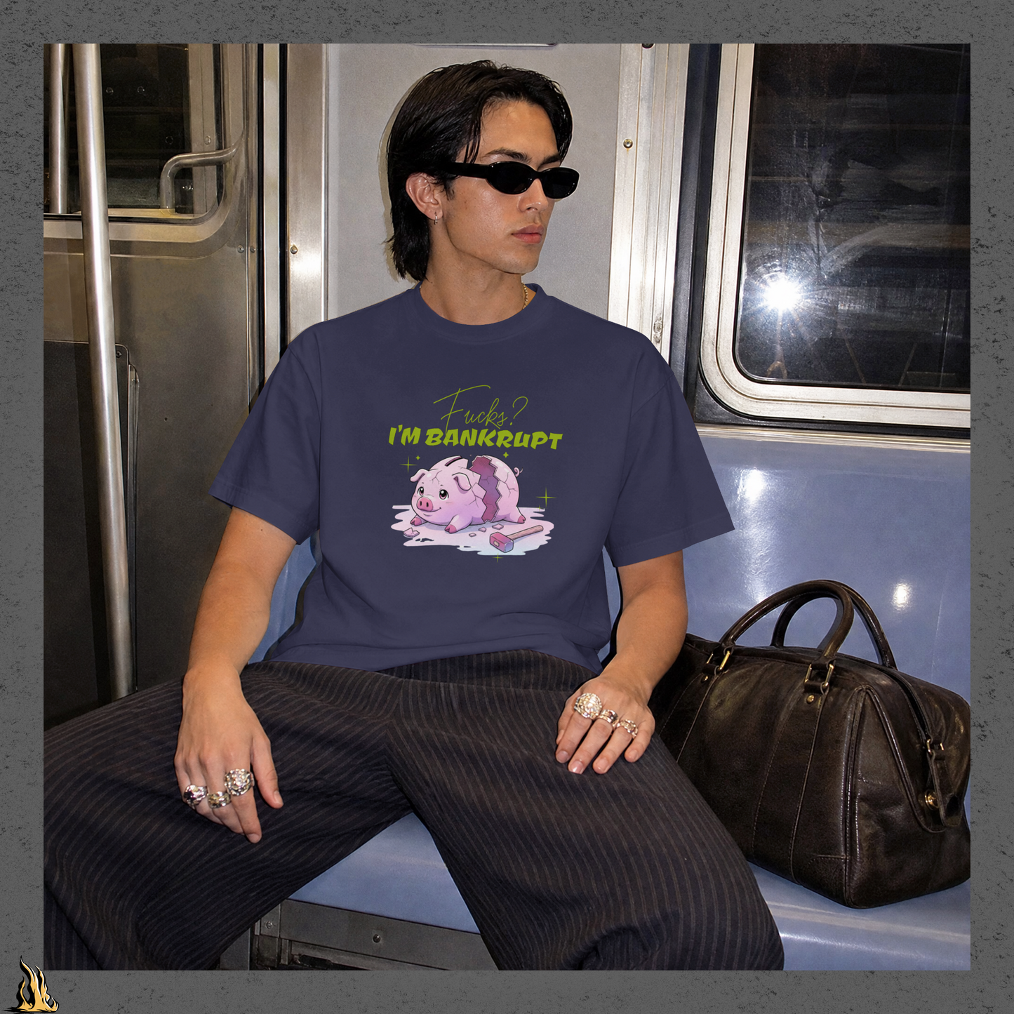 Fucks? I’m Bankrupt — Funny Sarcastic Piggy Bank T-Shirt