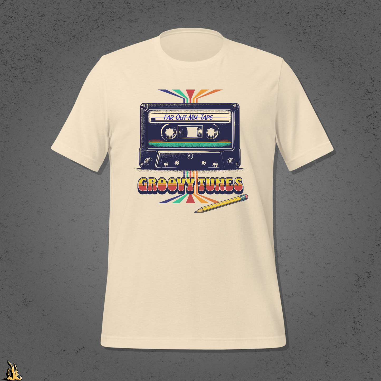Groovy Tunes Retro Cassette Tape Unisex t-shirt