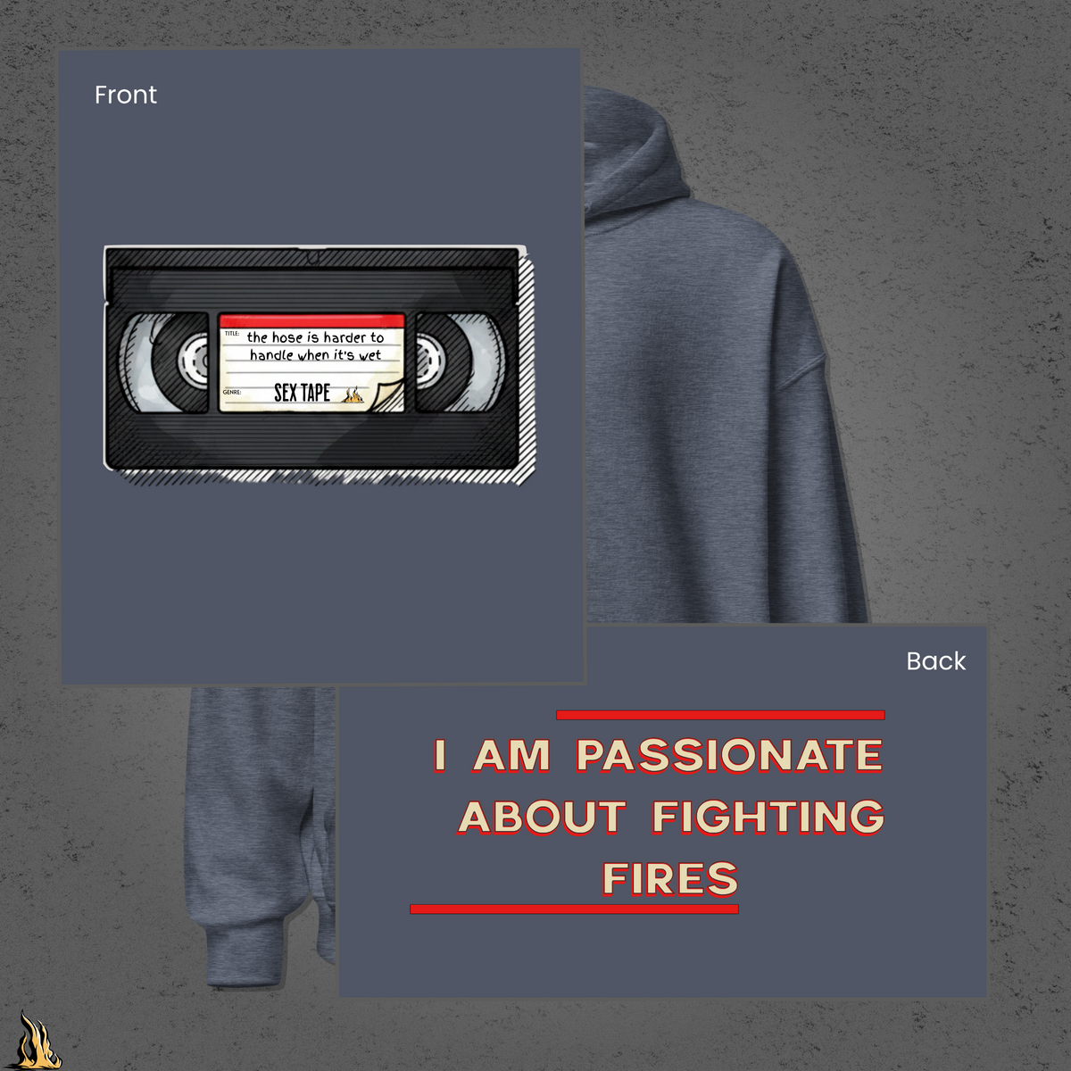 The Hose Is Harder to Handle When It’s Wet Bunnyhug – Firefighter Sex Tape Hoodie