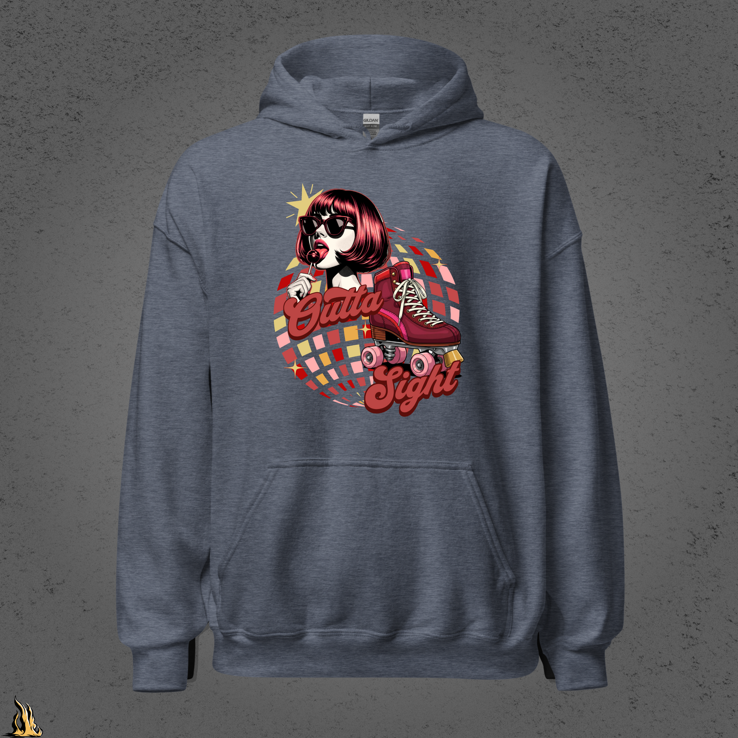 Outta Sight 70s Retro Introvert Unisex Hoodie