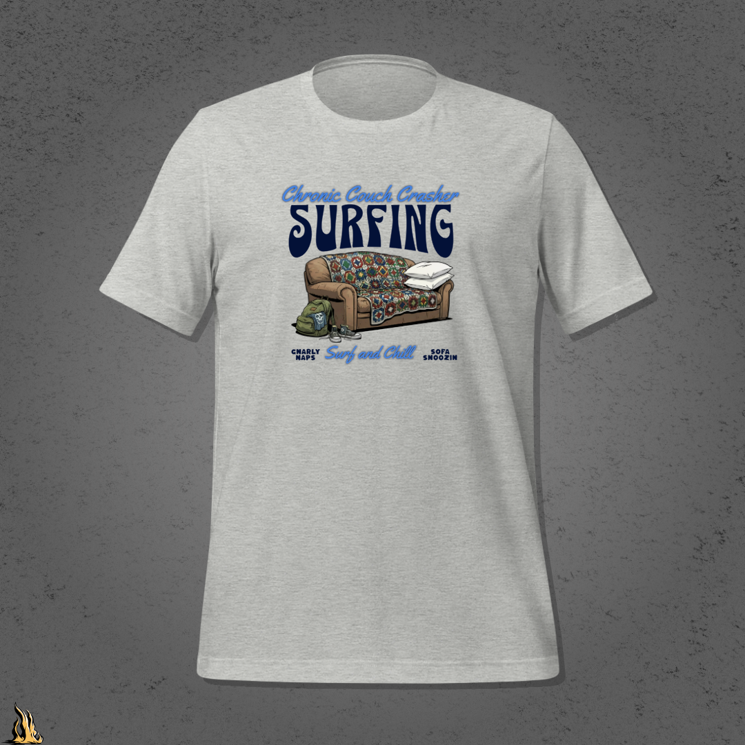Chronic Couch Surfer - Funny Couch Potato Unisex T-Shirt