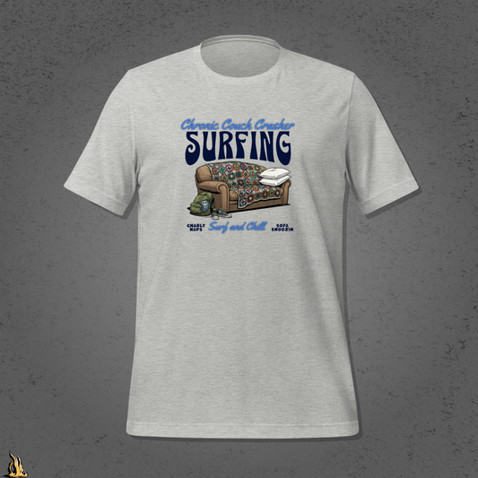 Chronic Couch Surfer - Funny Couch Potato Unisex T-Shirt