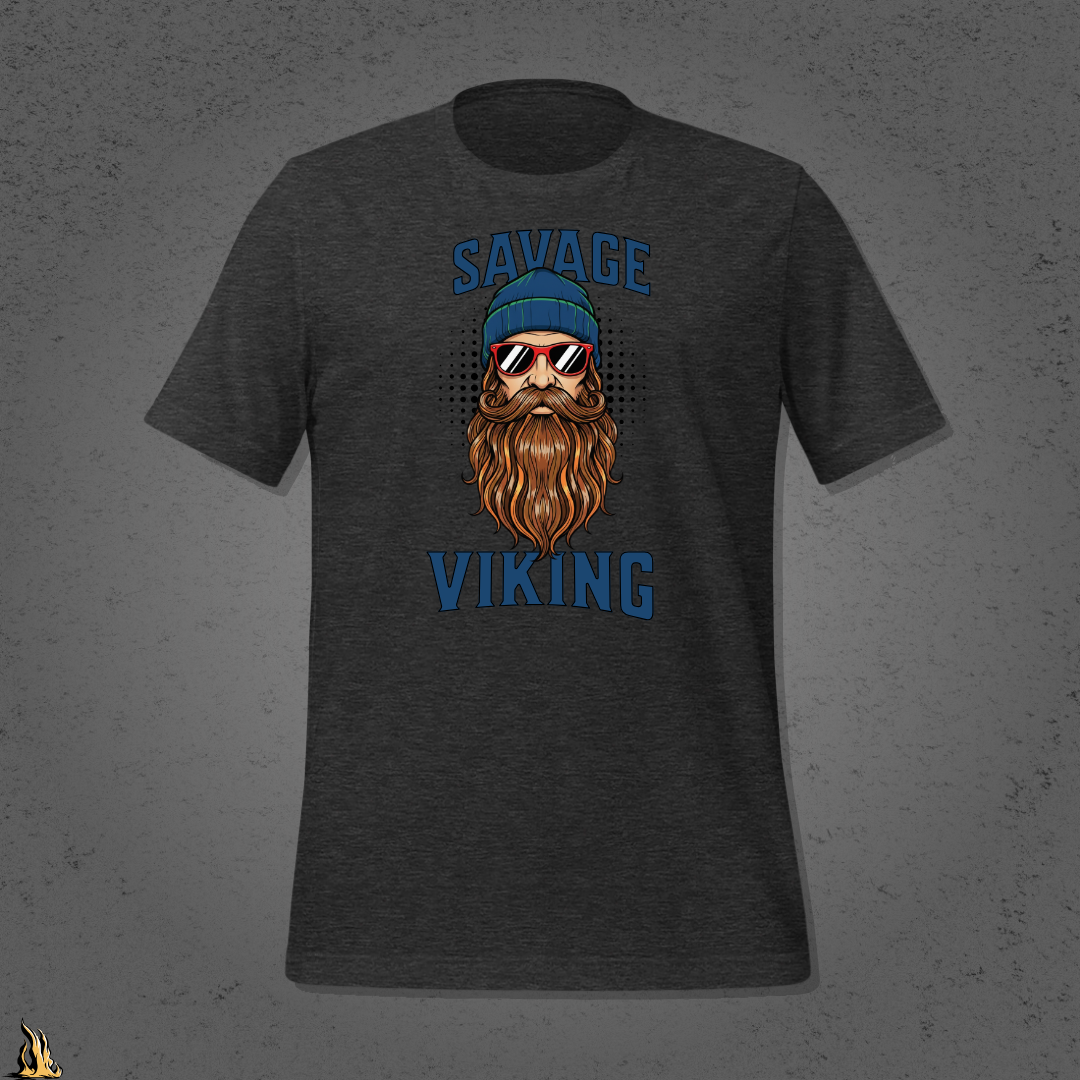 Savage Viking Graphic Unisex T-Shirt – Frostfire Edition