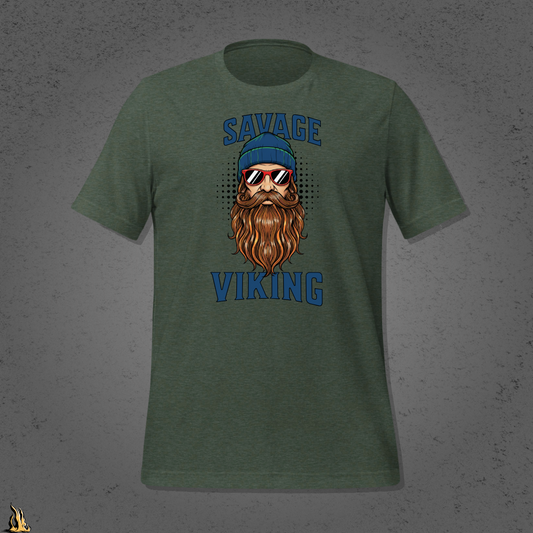 Savage Viking Graphic Unisex T-Shirt – Frostfire Edition