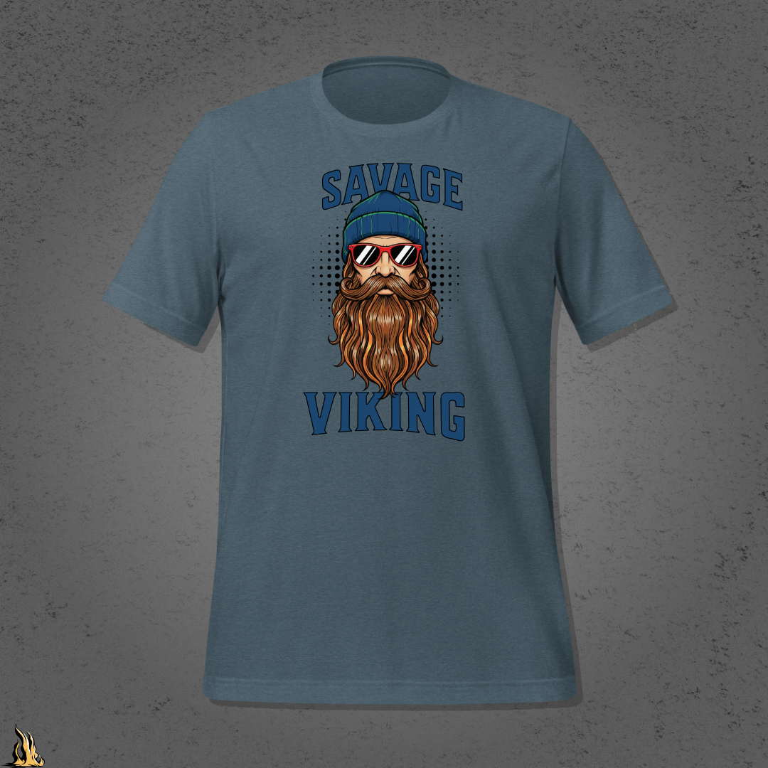 Savage Viking Graphic Unisex T-Shirt – Frostfire Edition