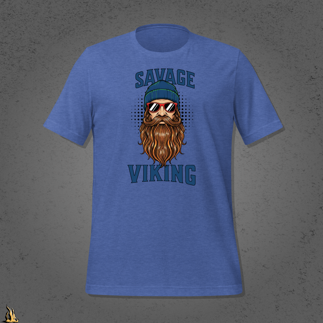 Savage Viking Graphic Unisex T-Shirt – Frostfire Edition