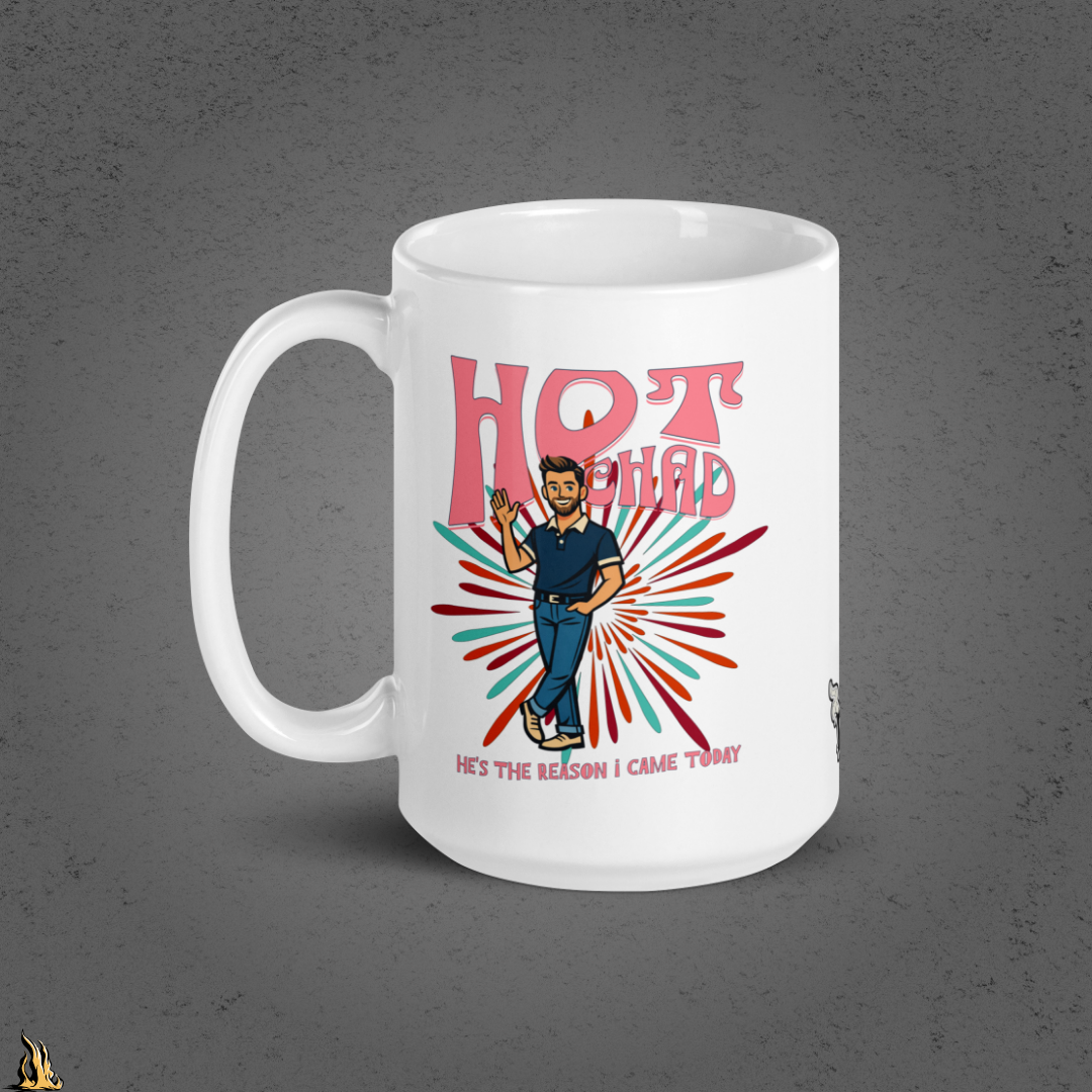 Hot Chad – It's His Devastating Wit Funny Mug