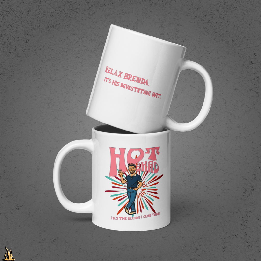 Hot Chad – It's His Devastating Wit Funny Mug