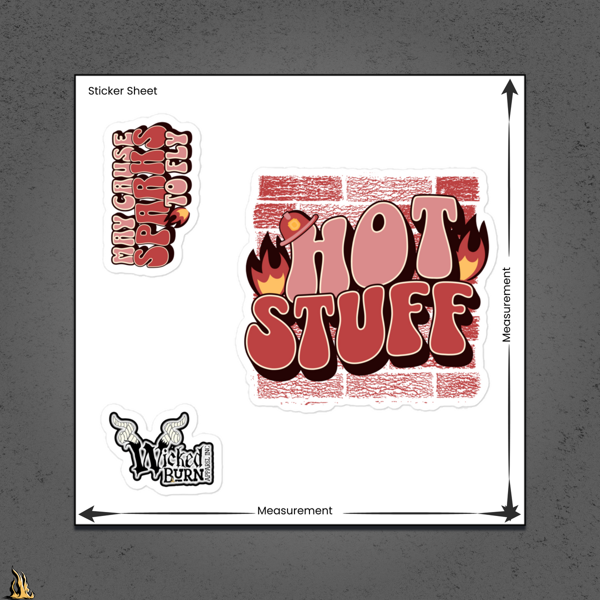 Hot Stuff Sticker Pack — May Cause Sparks to Fly