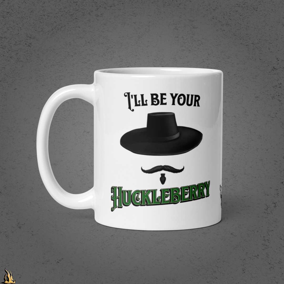 I'll Be Your Huckleberry Sarcastic Cowboy Graphic Coffee Mug