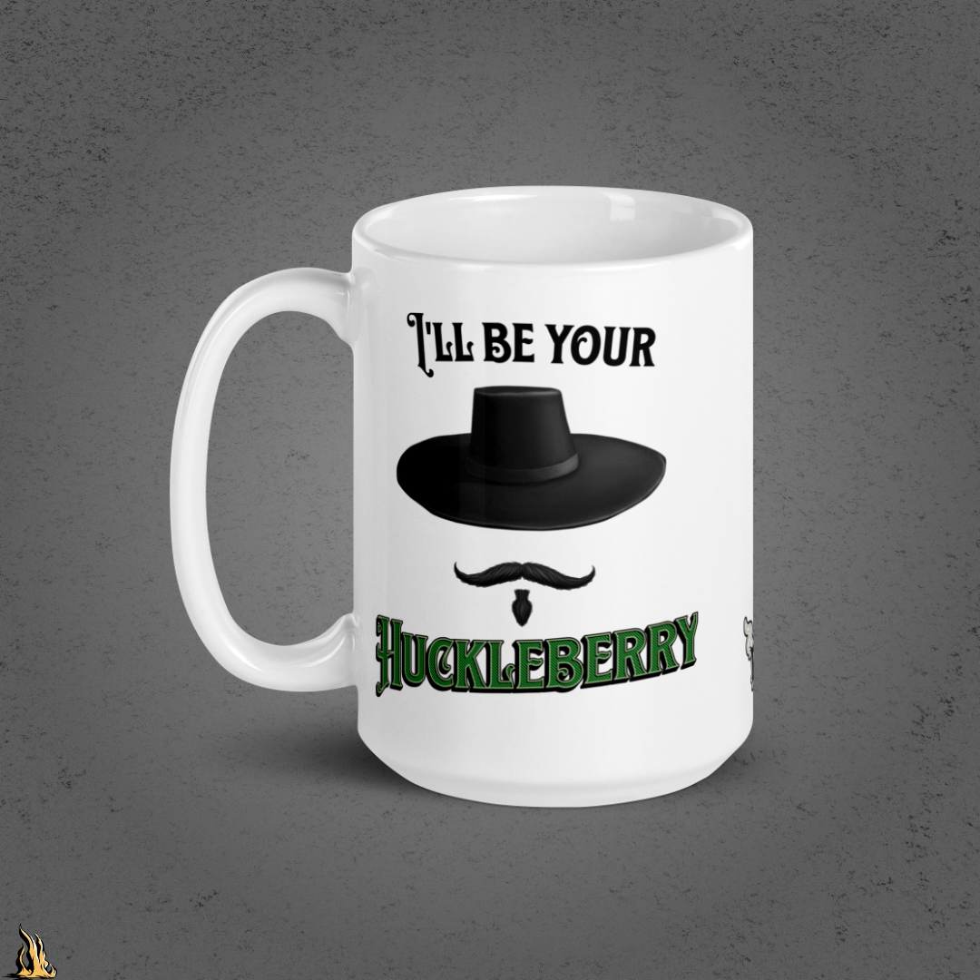 I'll Be Your Huckleberry Sarcastic Cowboy Graphic Coffee Mug