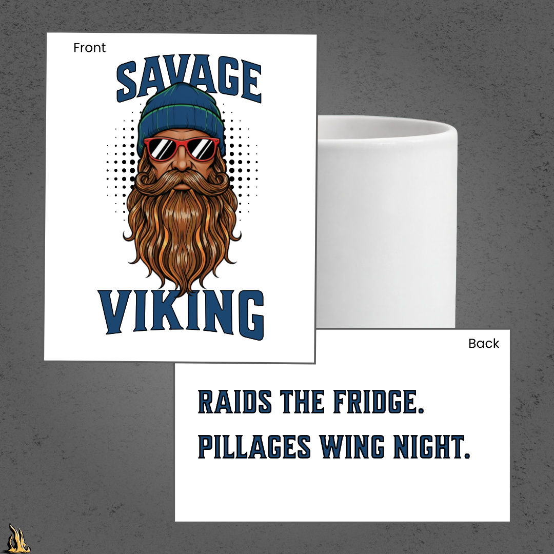 Savage Viking Graphic Mug – Ironstorm Edition