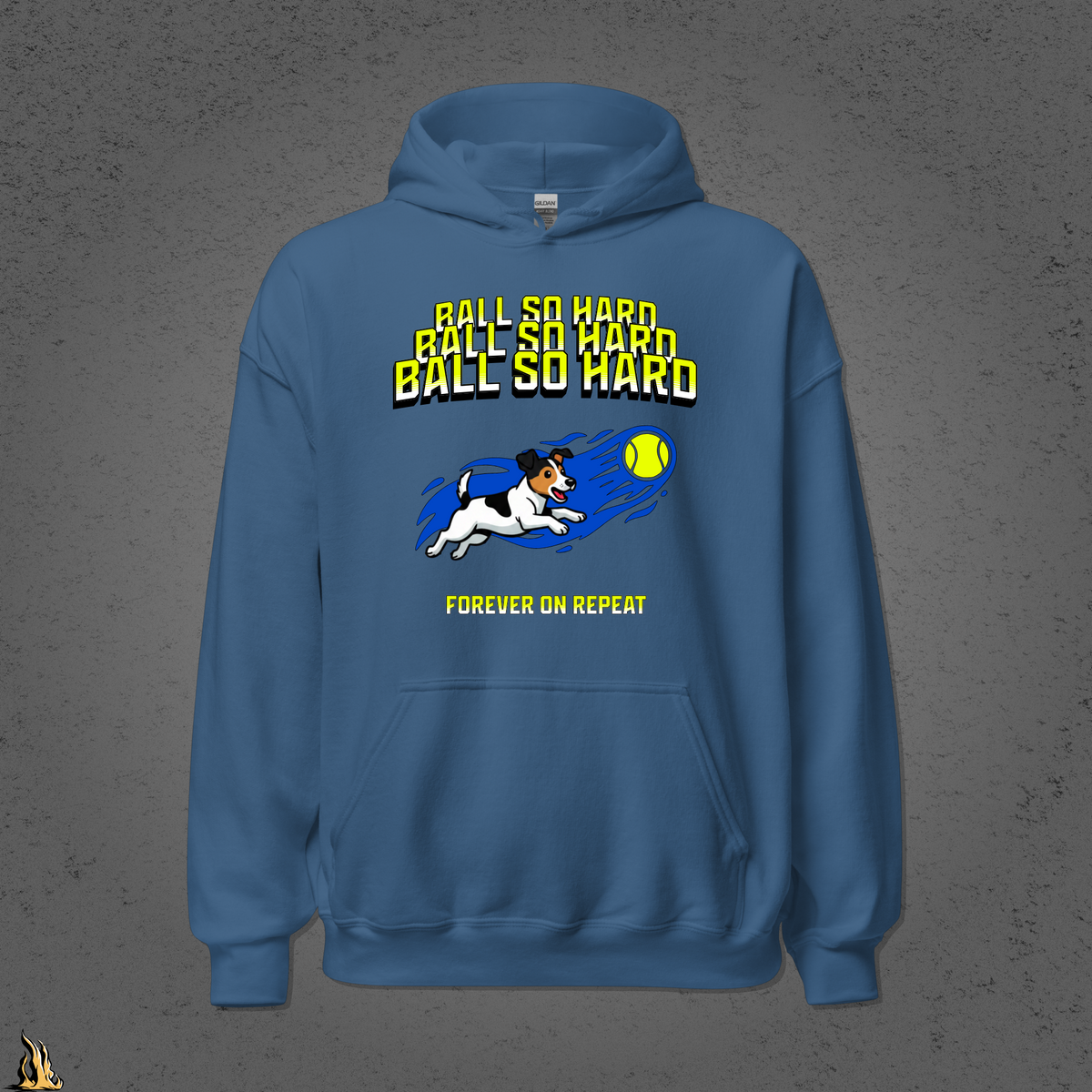 Ball So Hard Hoodie | 90s-Inspired Funny Dog Bunnyhug